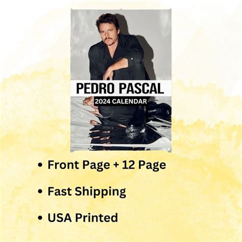 pedro pascal calendar